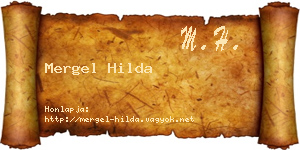 Mergel Hilda névjegykártya